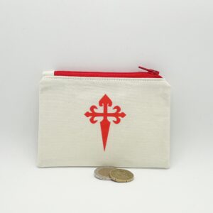 St. James Cross Coin Purse – Cream